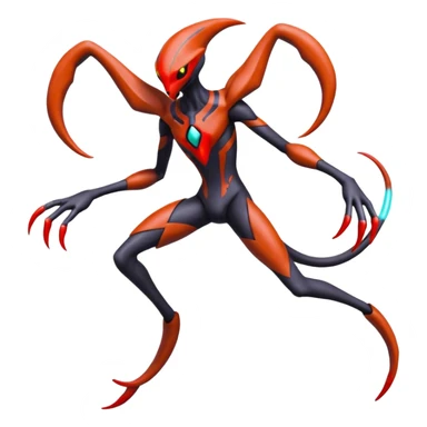 Deoxys-Yveltal-Darkrai-Fakémon-hybrid-creature (full body)  sticker