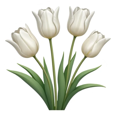 white tulips emoji
 sticker