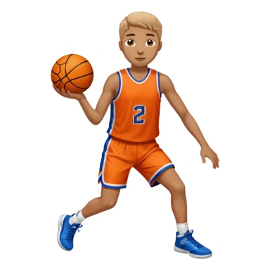 A person who plays basketball sticker