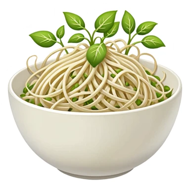 Bean sprouts in bowl not standing sticker