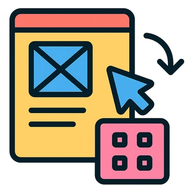 UI/UX design skill icon prototyping, clean and modern style sticker