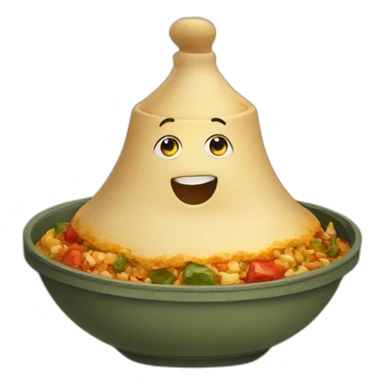 Extremely obese moroccan eating tajine sticker