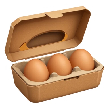 empty egg box sticker