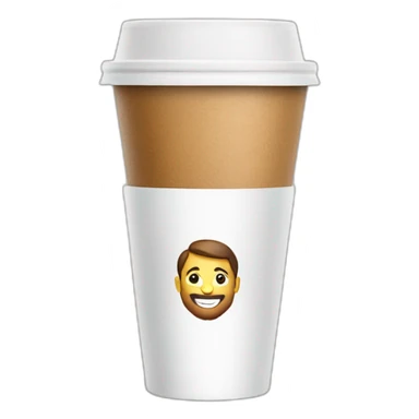 business portrait on a coffee to go cup sticker