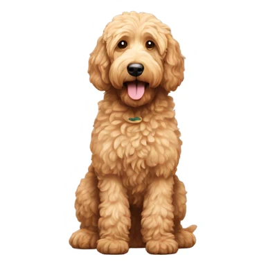 goldendoodle dog  sticker