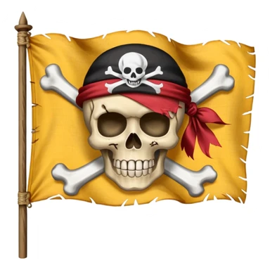 Straw hat pirates flag sticker