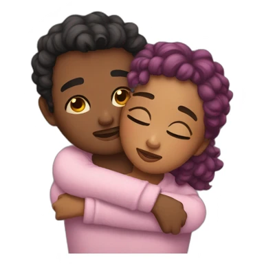 Couple snuggle tight sticker