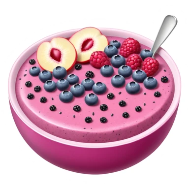 dark pink smoothie bowl sticker