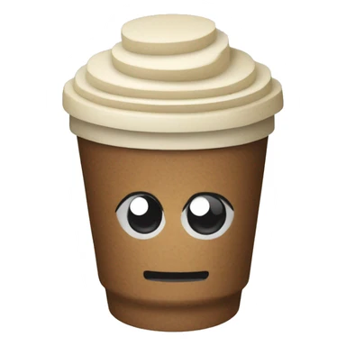 foam pixel coffee cup  sticker