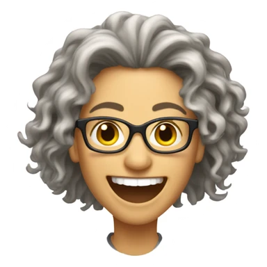 Janice Hosenstein from friends with long messy hair sticker