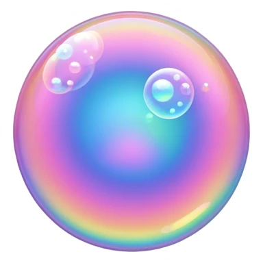 pink sparkling bubble sticker