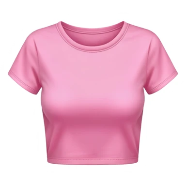 super realistic pink crop top tshirt sticker