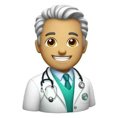 happy doctor money sticker