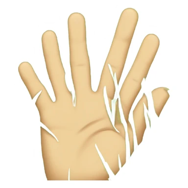 Hand touching grass sticker