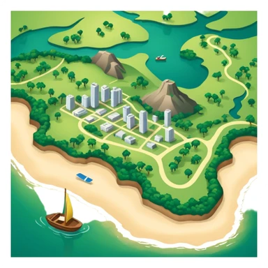 emoji com o mapa do Pará, Brasil, sem texto sticker