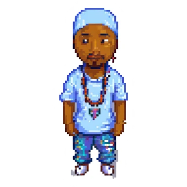 репер 2Pac, no background sticker