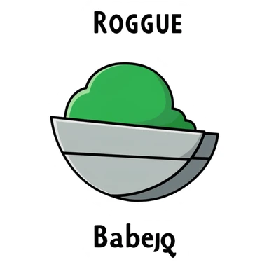 Logo for Rogue BareBQ sticker