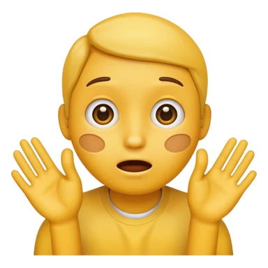  yellow emoji making mistake sticker