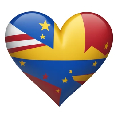 heart emoji with the venezuelan flag sticker
