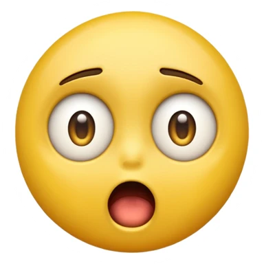 yellow emoji face extreme shocked sticker