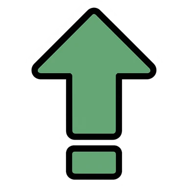green up arrow sticker