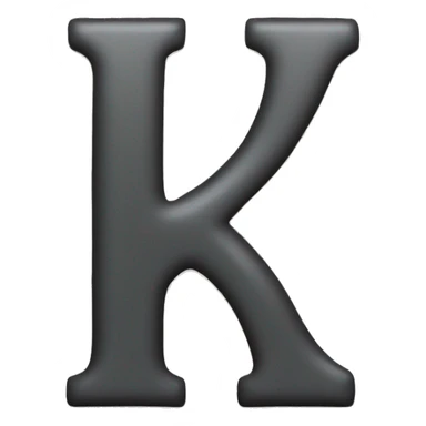 Sing of lettre "K" sticker