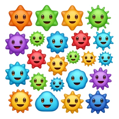 cute virusses sticker