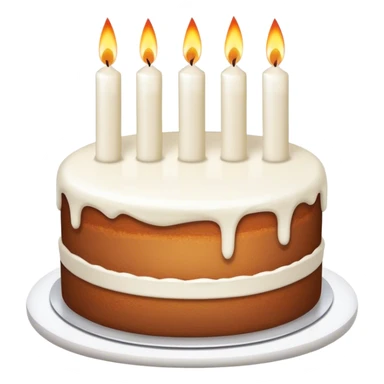 Cake with two candles that say “30” sticker