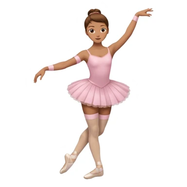 Ballet dancer in over the knee socks and brown hair sticker