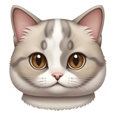 half person half grey and white munchkin cat sticker