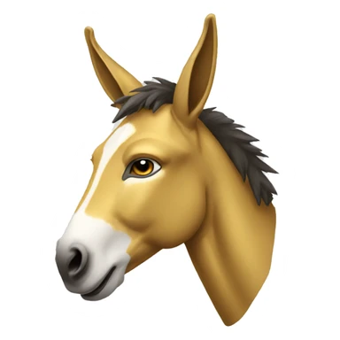 Golden donkey  sticker