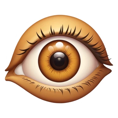 human eye with detailed iris sticker
