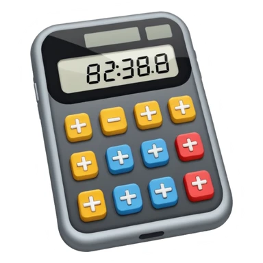 Crie a imagem de uma calculadora sticker