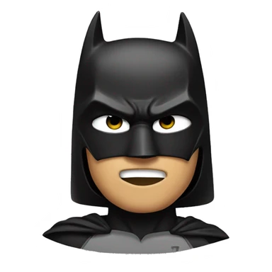 batman with eyeblack sticker