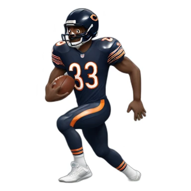 Chicago Bears Walter payton running sticker