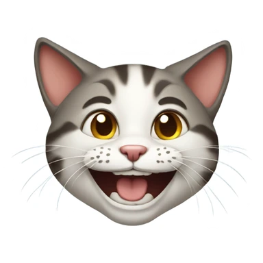 laught cat sticker