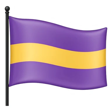 Nonbinary pride flag that goes from the top (black, white ,yellow) to the end (purple) sticker