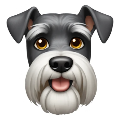 A schnauzer dog sticker