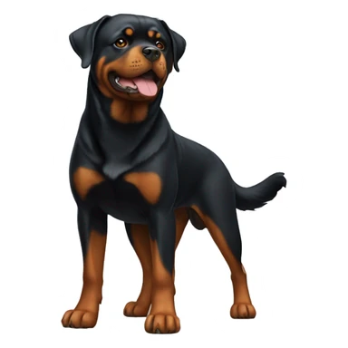 Rottweiler Dog Full Body sticker