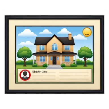 documents and personal license deuda casa sticker