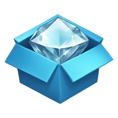  diamonds in box sticker