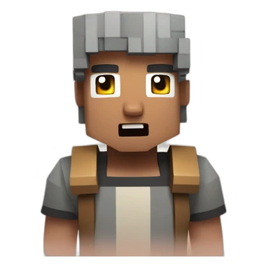 Minecraft villager shocked sticker
