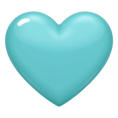Tiffany blue heart sticker