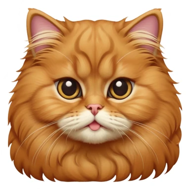 cinematic-adorable-big-eyed-fluffy-ginger-persian-cat-portrait-emoji,-head-tilted-playfully-with-a-sweet-expression,-fluffy-ginger-fur,-simplified-yet-irresistibly-cute-features-with-large,-expr sticker