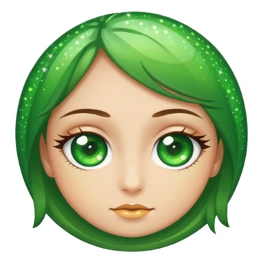 Green eyes sticker