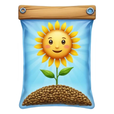 Sunbeam + seed pouch,Sky Gardener. sticker
