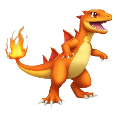 Charmander-Charmeleon-Charizard-Fakemon Full body sticker