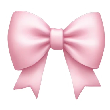 light pink bow emoji sticker
