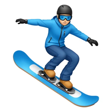 Snowboard black And bleu  sticker