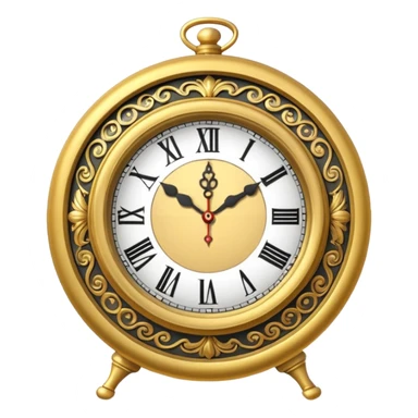 clock 2 pm sticker